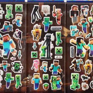 NEW MINI MINECRAFT STICKERS STATIONARY CRAFTS DECO